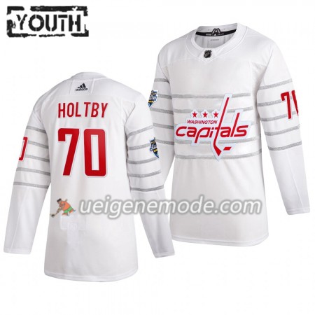 Kinder Washington Capitals Trikot Braden Holtby 70 Weiß Adidas 2020 NHL All-Star Authentic